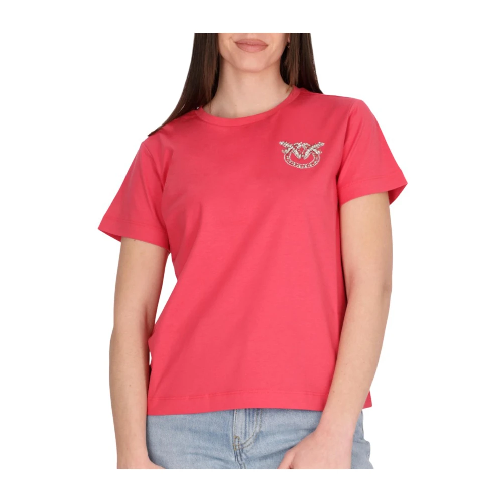 pinko Rode Nambrone T-shirt Red Dames