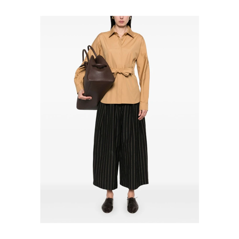 Max Mara Bruine Blouse Dameskleding Brown Dames
