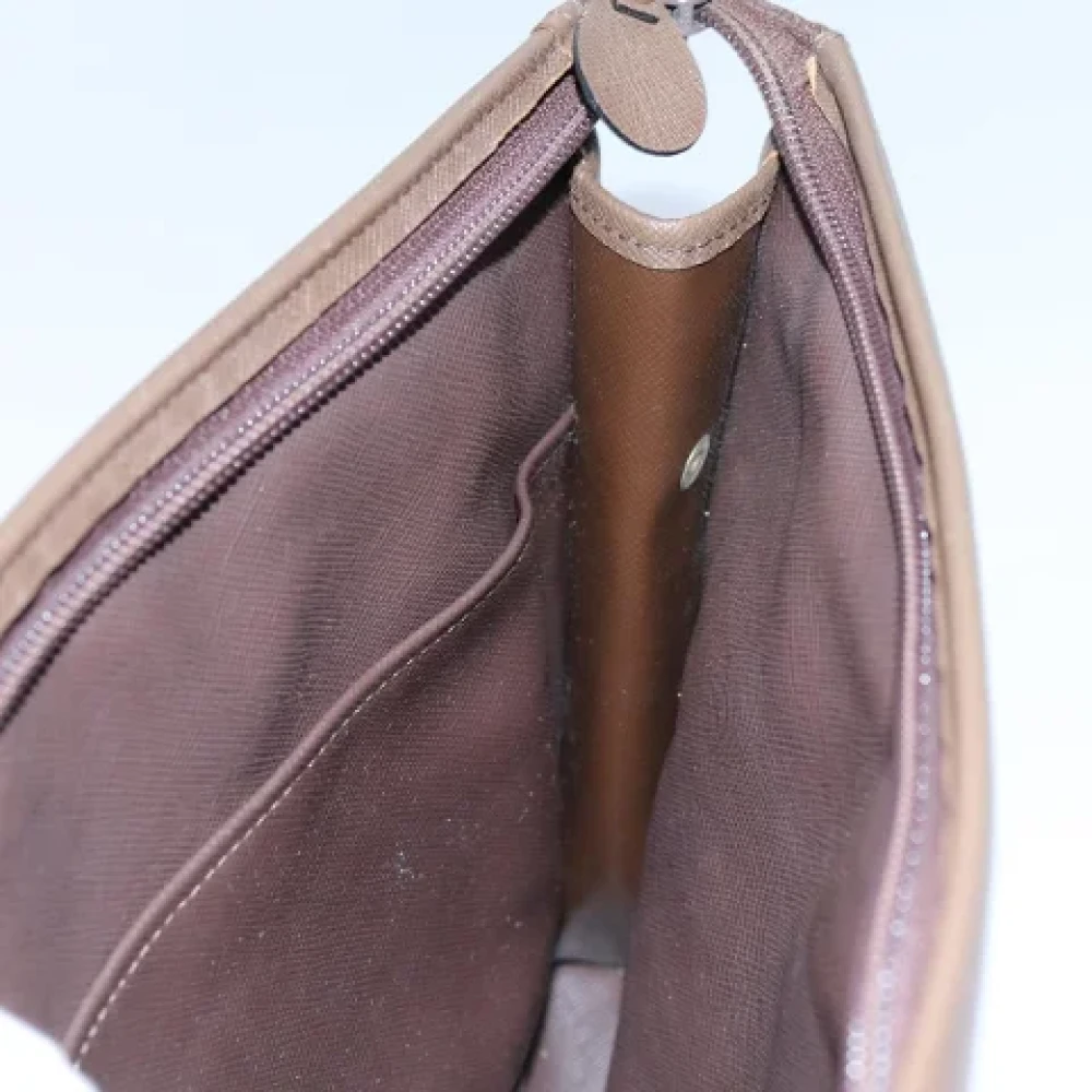 Burberry Vintage Pre-owned Canvas clutches Beige Dames
