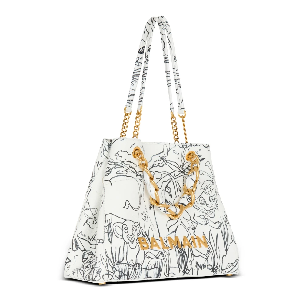 Balmain Disney x : The Lion King Sac Cabas 1945 Soft imprim� Enfant Pr�coce White Dames