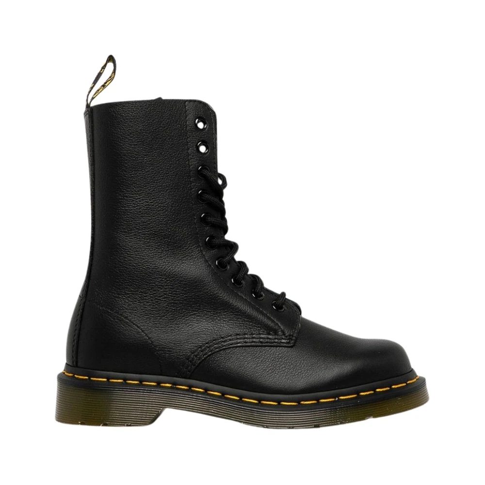 Dr. Martens Stivali Alti 1490 Pelle Virginia Nero Donna Taglia 42 - Immagine 4