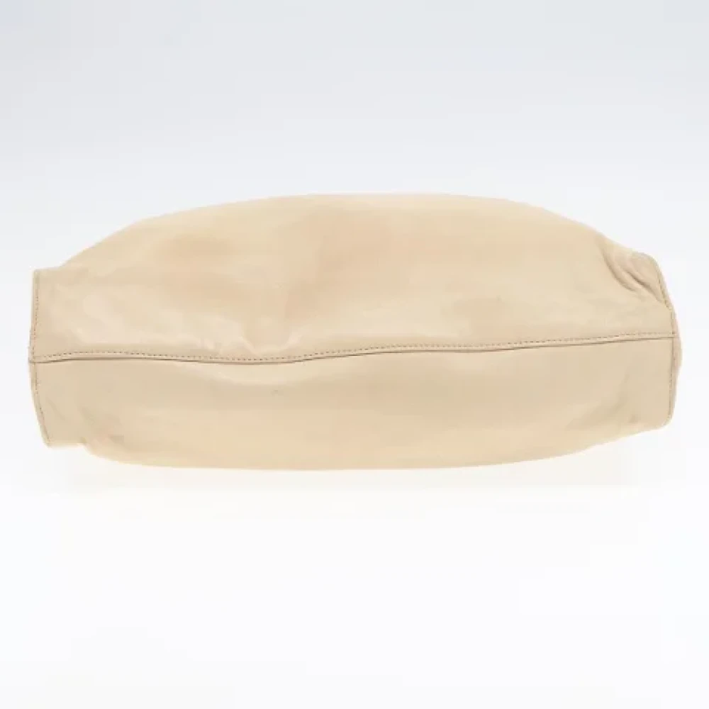 Prada Vintage Pre-owned Leather prada-bags Beige Dames