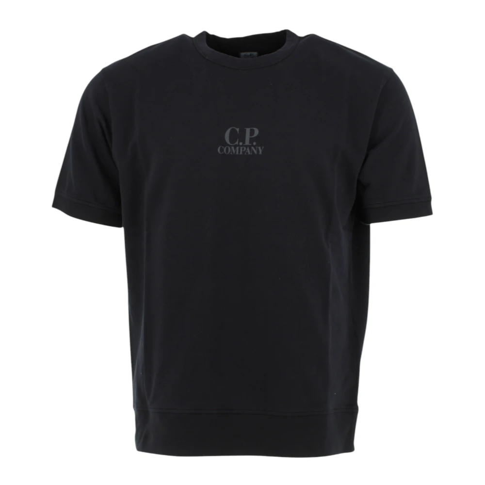 C.P. Company Zwarte korte mouw sweatshirts en polo's Black Heren