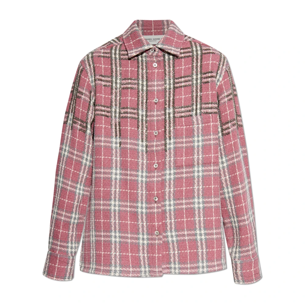 Golden Goose Overhemd met ruitpatroon Pink Dames