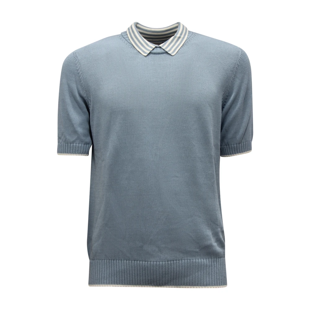 Eleventy Uomo Blu Top, S, New,