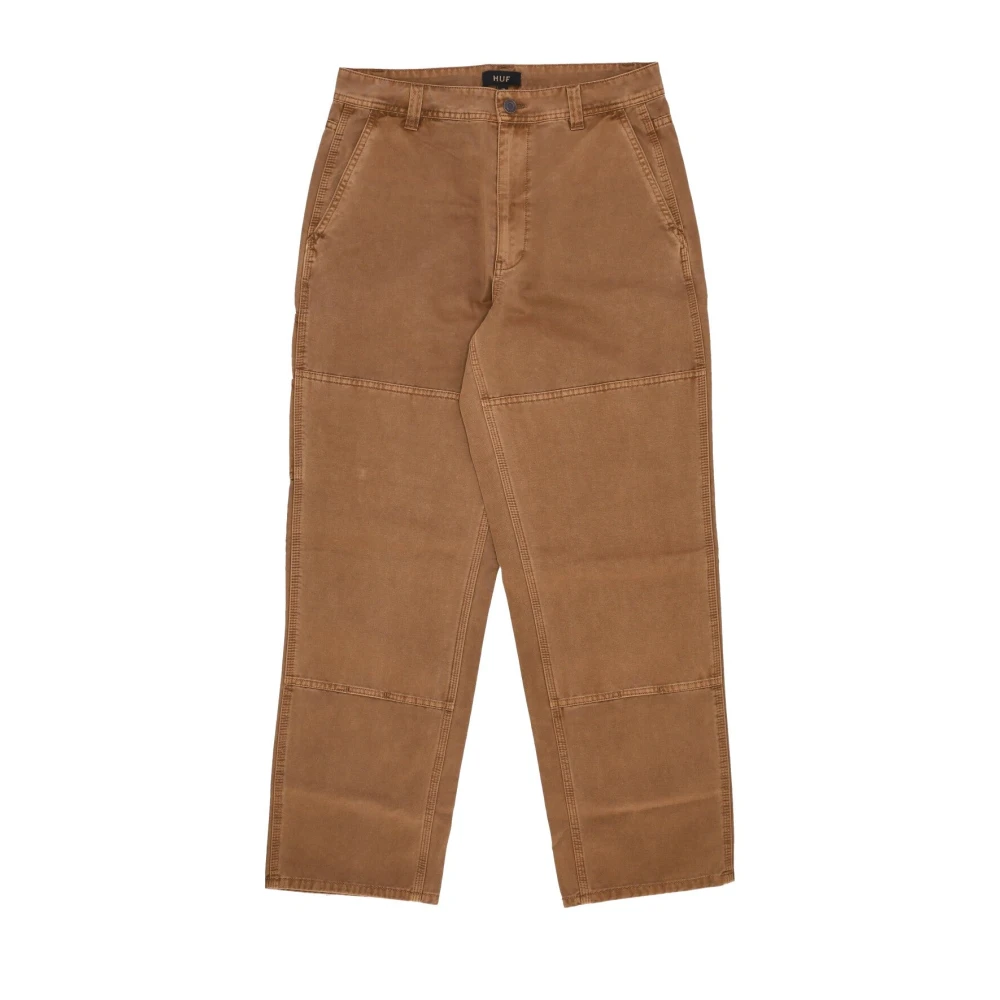 HUF Rubber Heren Lange Broek Brown Heren