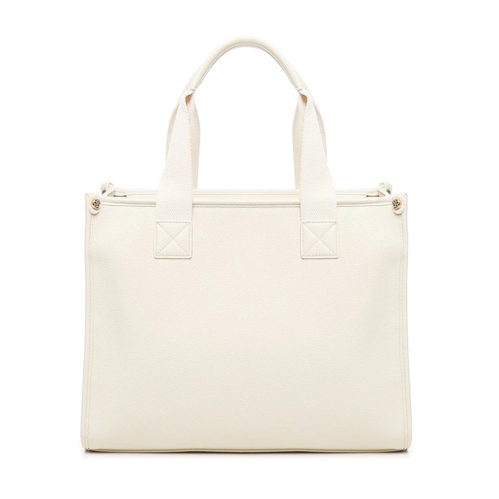 V73 Stijlvolle Witte Winkel Tas met Logo White Dames
