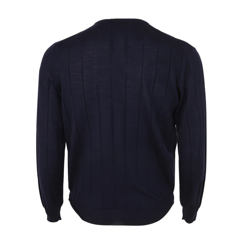 Filippo De Laurentiis Blauwe Merino Ribtrui Blue Heren