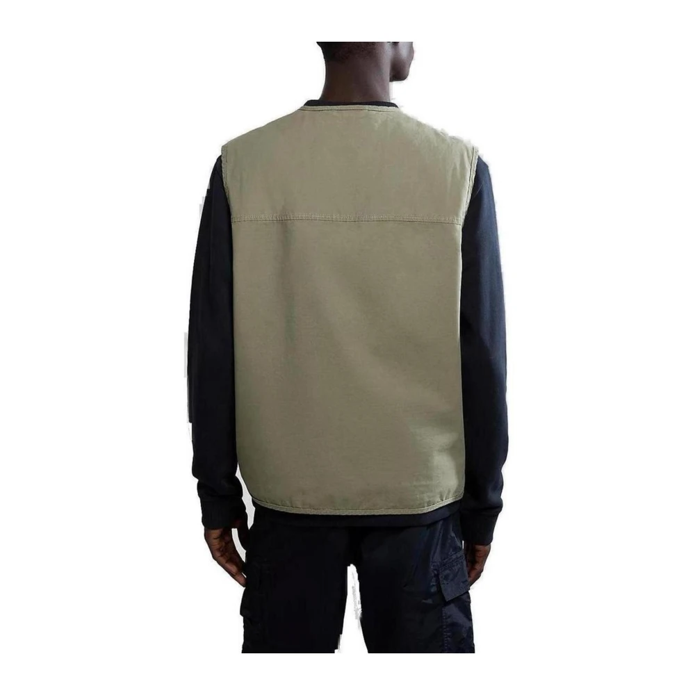 Napapijri Katoenen Vest Jas Lente Zomer Collectie Green Heren
