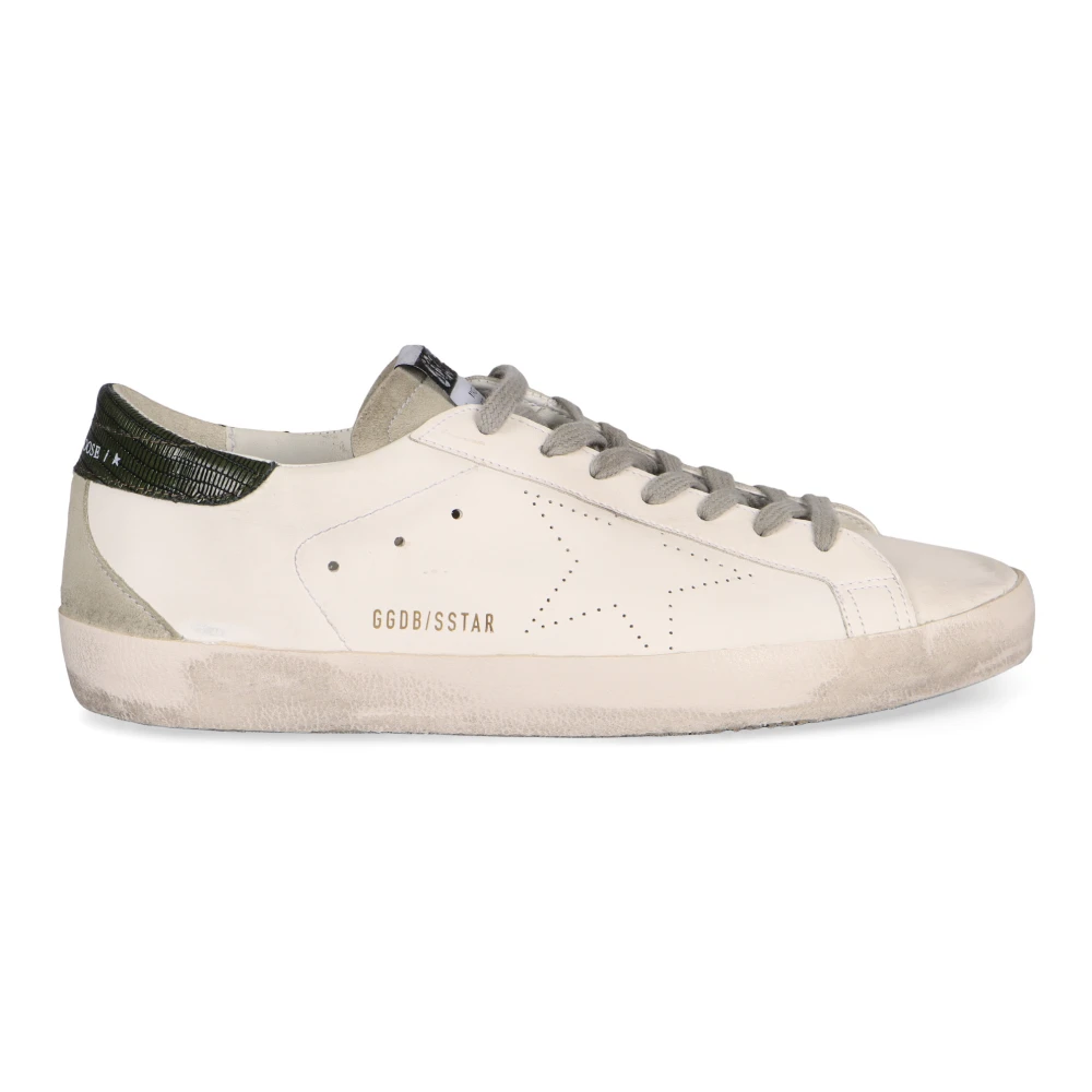 Golden Goose Herren Weiß Super-Star Low-Top Sneakers