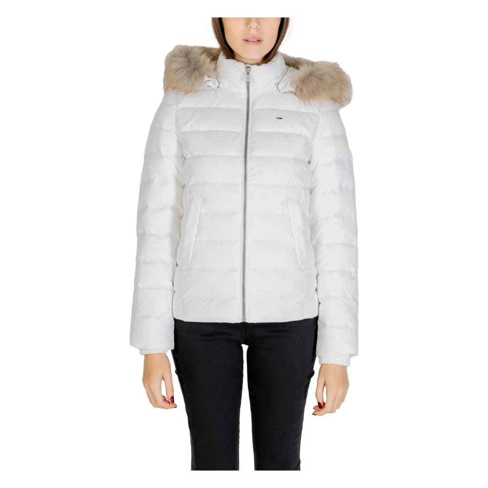 Tommy Jeans Vrouw Wit Jassen Dames, S, Polyester, Damesjassen En Jassen Collectie