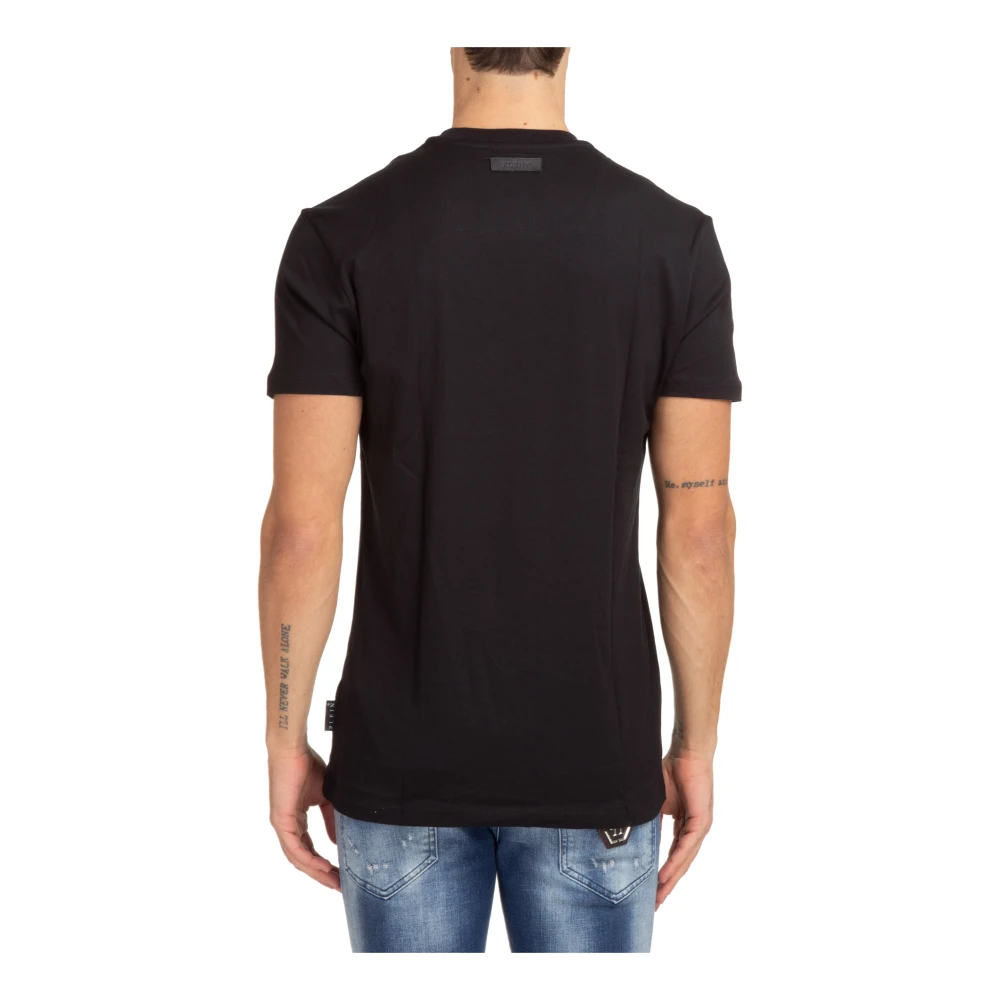 Philipp Plein Effen Logo Hexagon T-shirt Black Heren