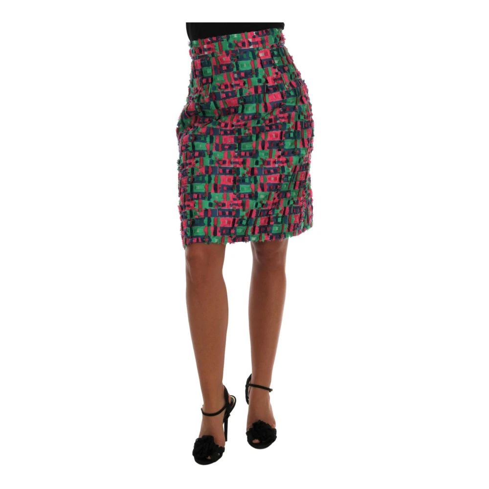Dolce & Gabbana Multicolor Tweed Mini Skirt - Female - Short Skirts - Multicolor - Xs - Skirts
