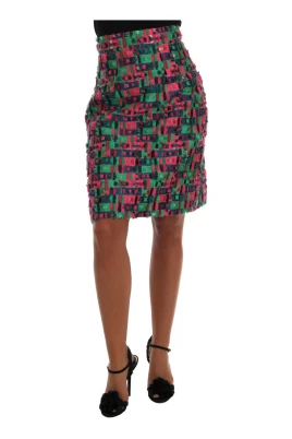 Multifärgad Tweed Minikjol
