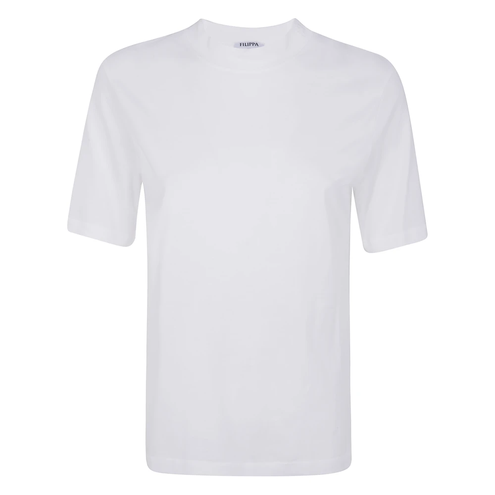 Filippa K Avslappnad Bomulls Tee White, Dam