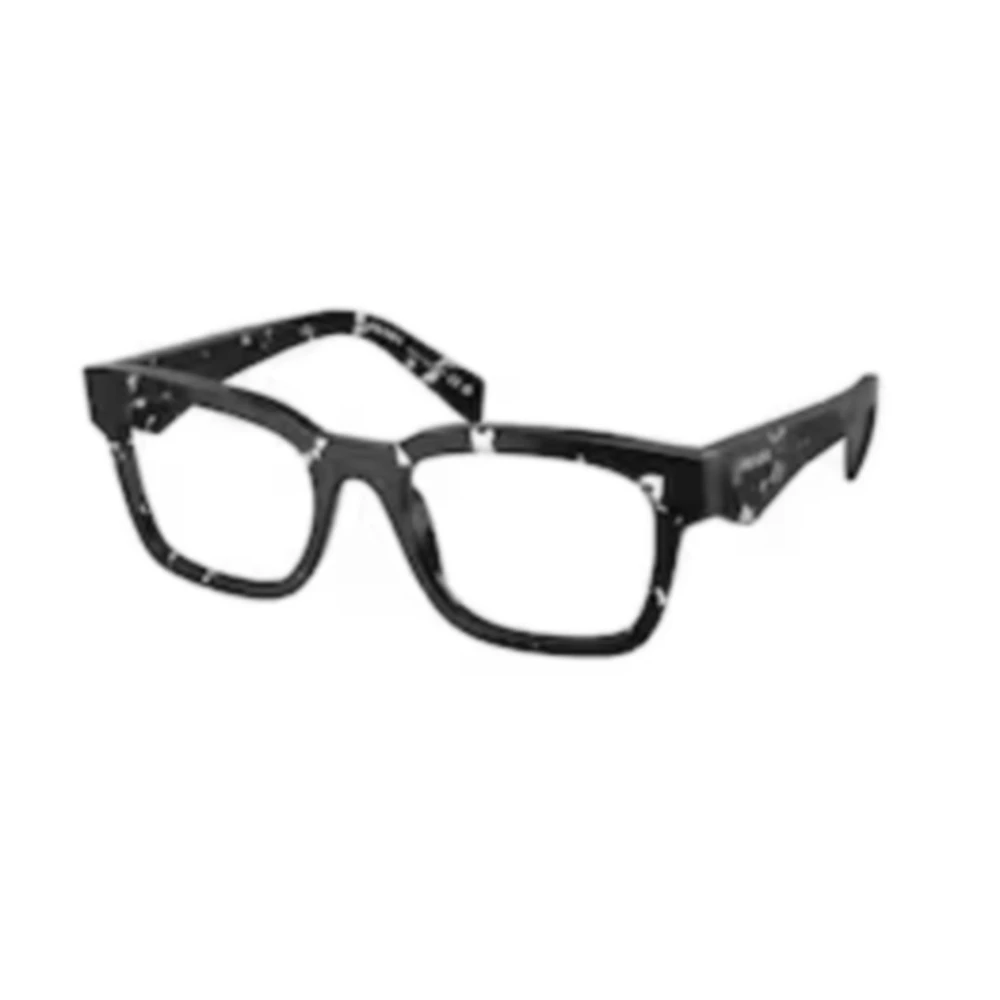 Prada Black Transparent Havana Eyewear Frames Black Unisex