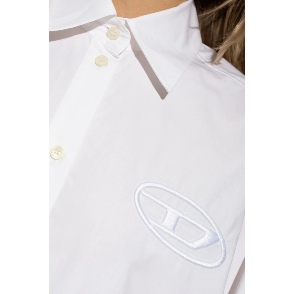 Diesel Overhemdjurk `D-Dalis` White Dames