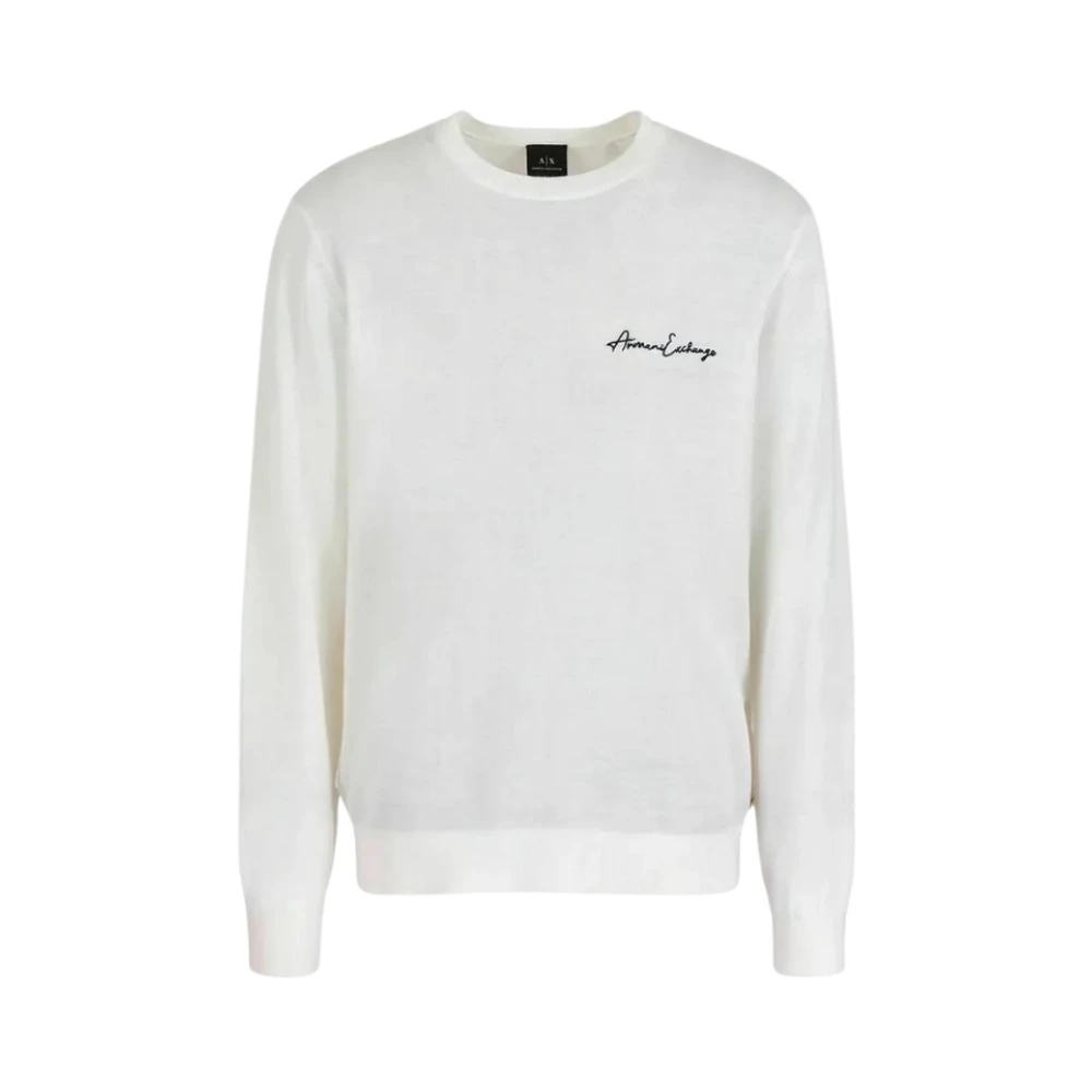 Armani Exchange Hombre Blanco Sudaderas, : Pequeño
