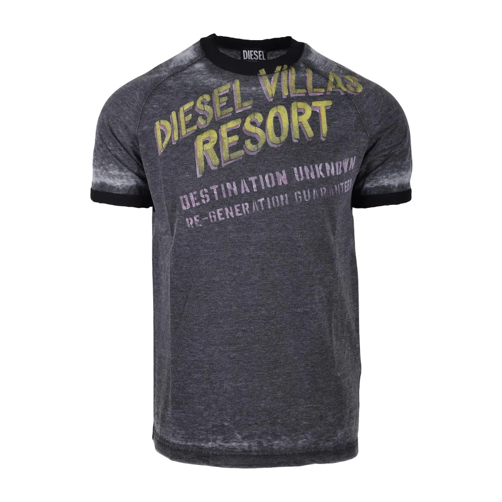 Diesel Grijze T-shirt voor heren Gray Heren
