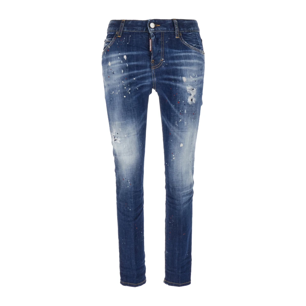 Dsquared2 Blue Slim-Fit Jeans - Female - Slim Fit Jeans - 2XS - Jeans