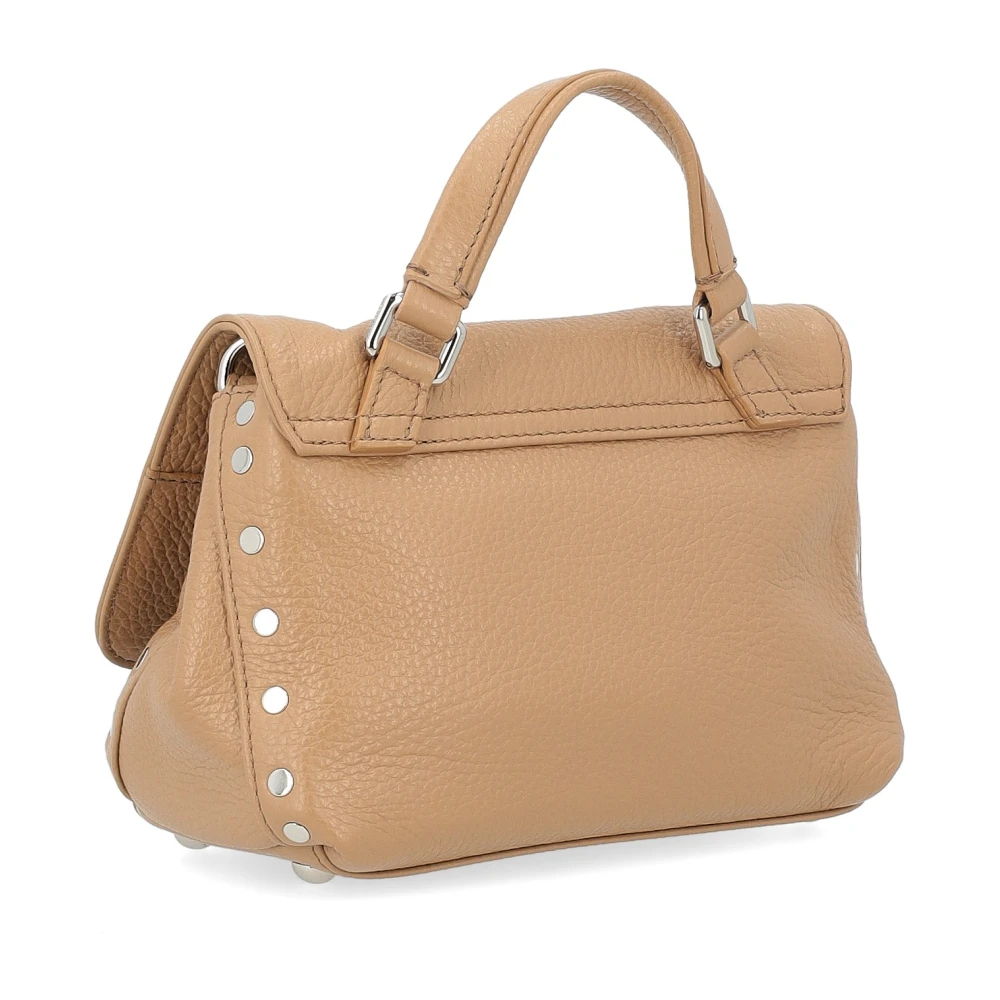 Zanellato Daily Baby Leren Schoudertas Beige Dames