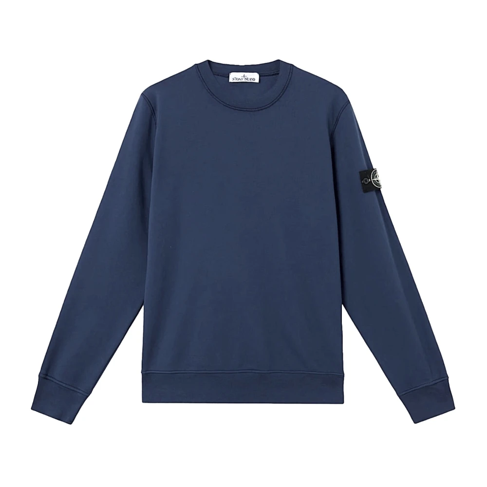 Stone Island Blue Sweatshirts, Male, Xl, Maglia