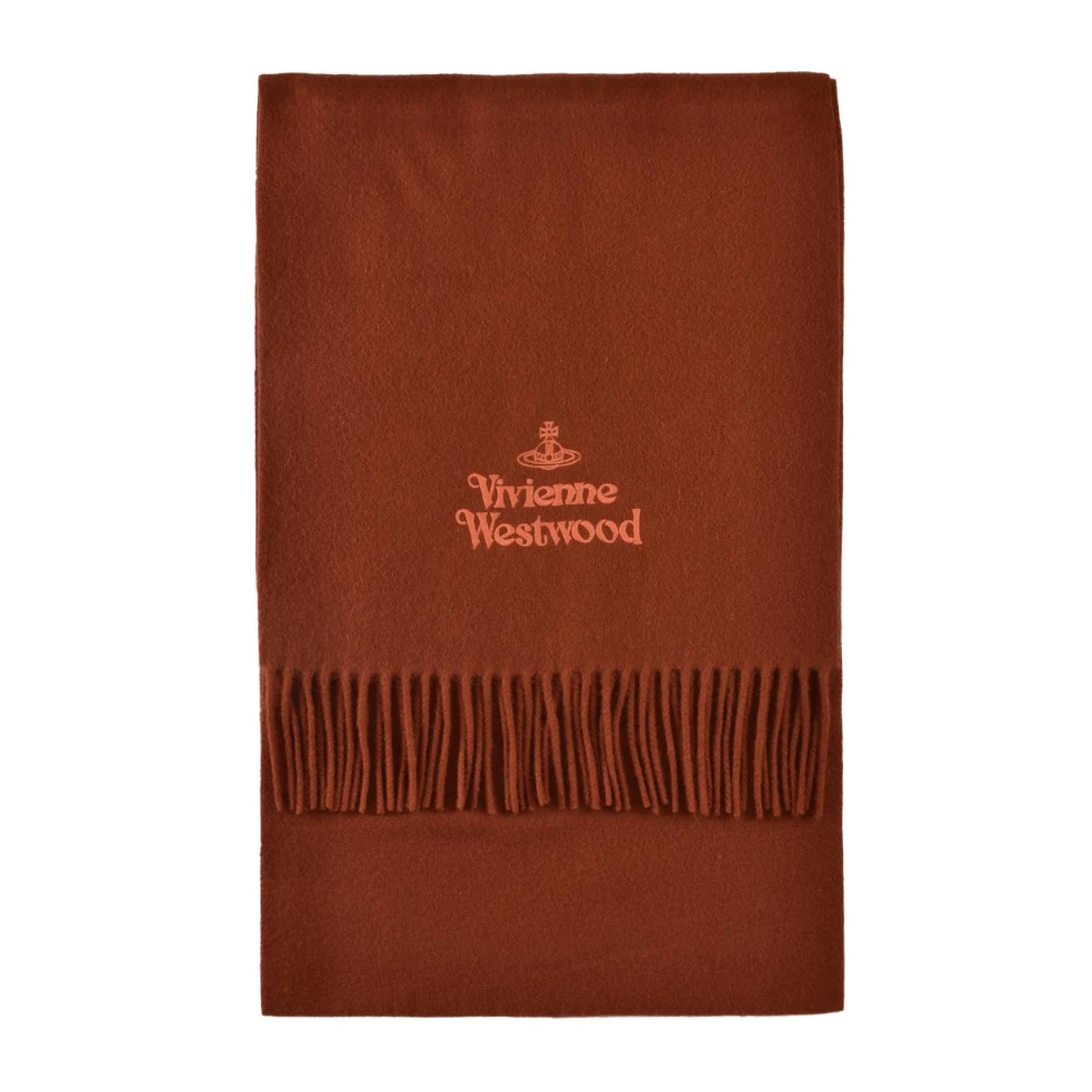 Vivienne Westwood Wollen sjaal met unieke stijl Brown Dames