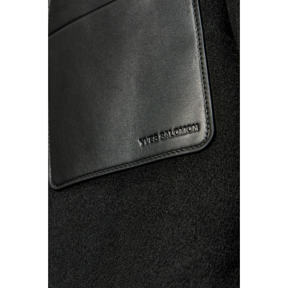 Yves Salomon Wollen jas Black Heren