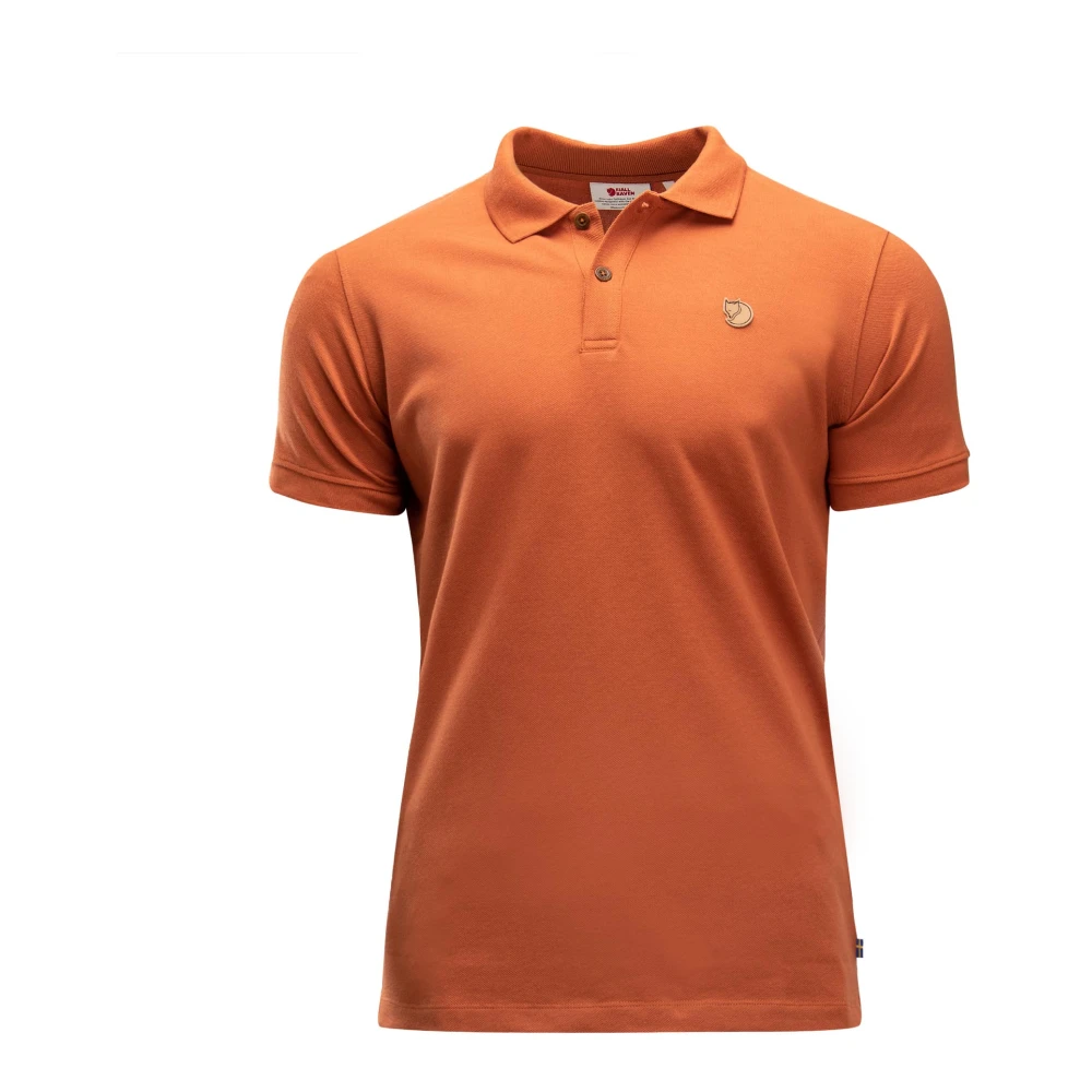 Fjällräven Heren Polo Shirt Terracotta Bruin Regular Fit Orange Heren