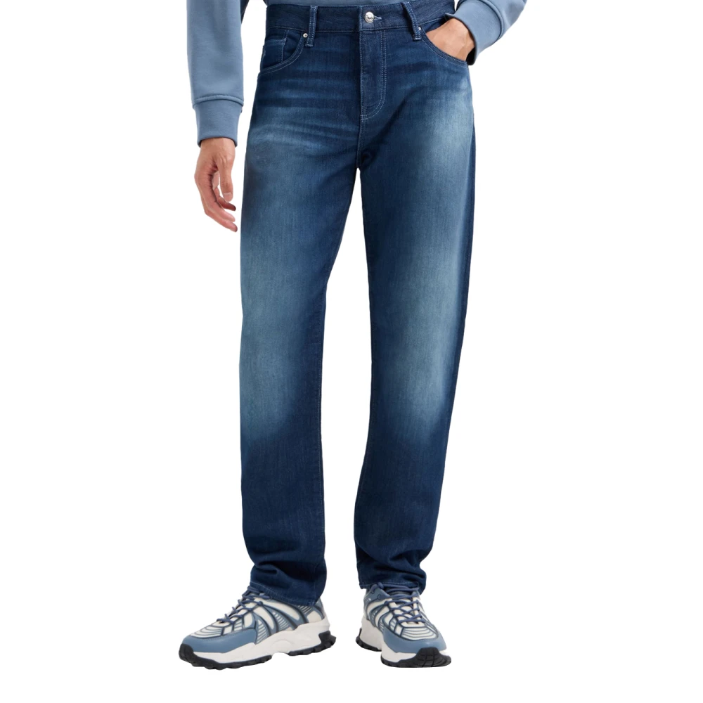 Armani Exchange Slim Fit Indigo Denim Jeans Blue Heren