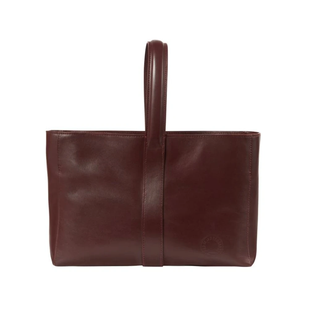 Ines De La Fressange Paris Bordeaux Leren Handtas Red Dames
