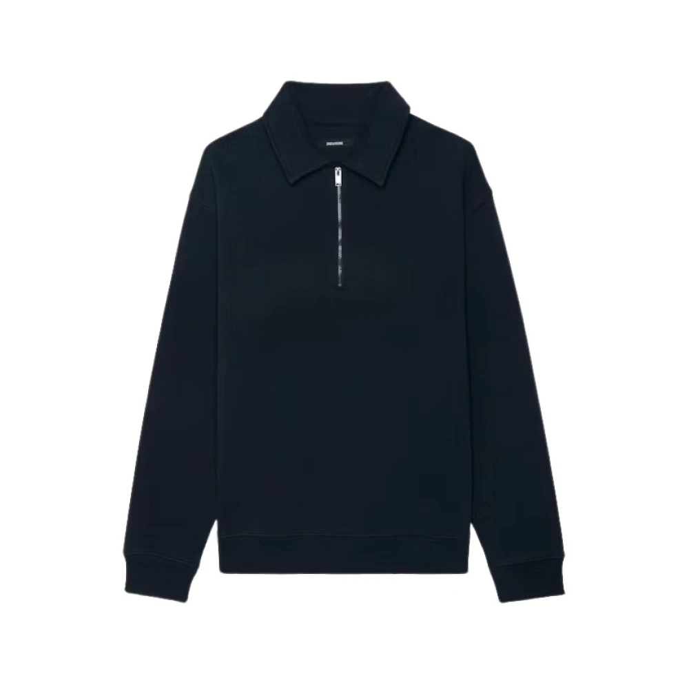 Zadig & Voltaire Men's Blue Polo Shirts, M, Stylish T-Shirt For