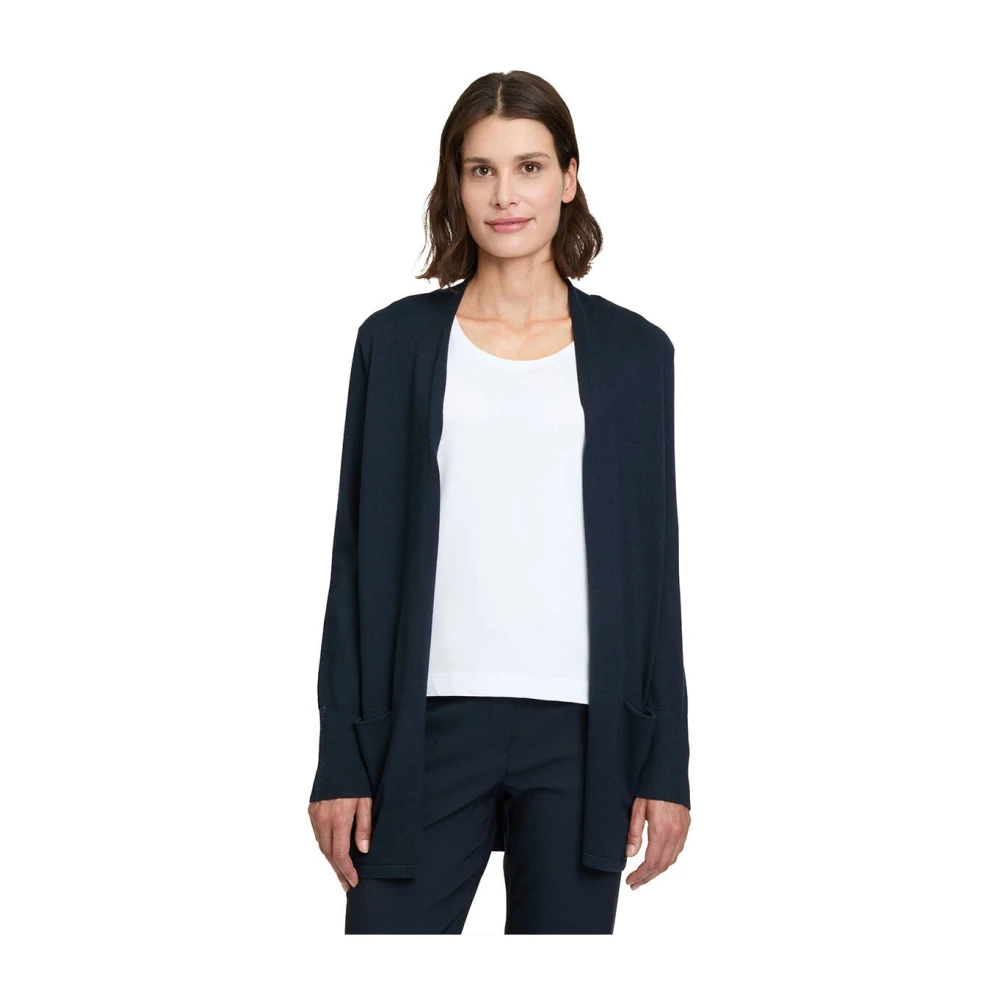 Betty Barclay Langarm Gebreid Vest Blue Dames