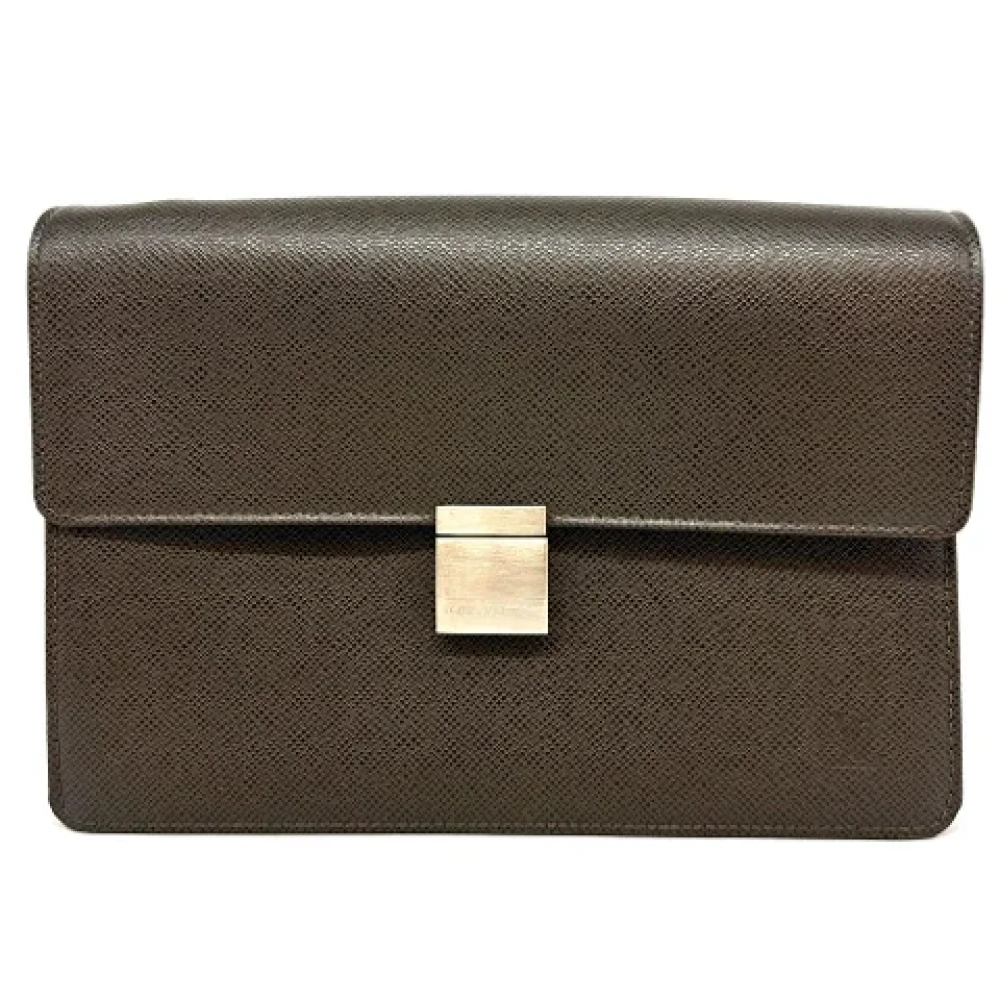 Louis Vuitton Vintage Pre-owned Canvas clutches Brown Dames