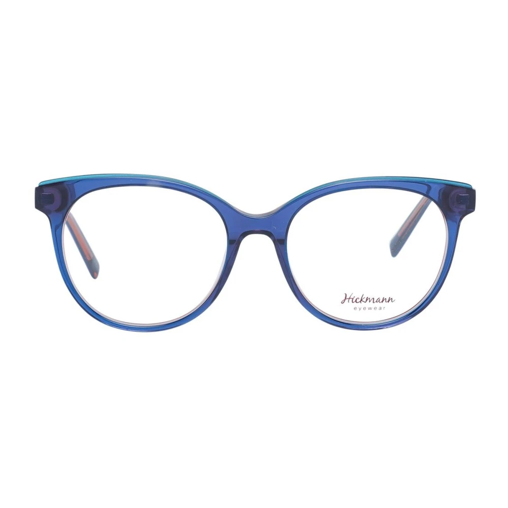 Ana Hickmann Blauwe Ronde Full-Rim Optische Monturen Blue Dames