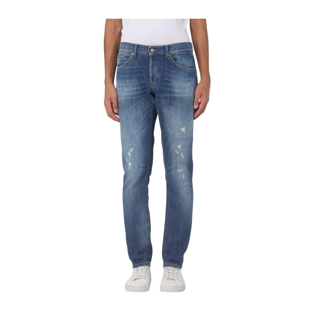 Dondup George Denim Distressed Broek Blue Heren