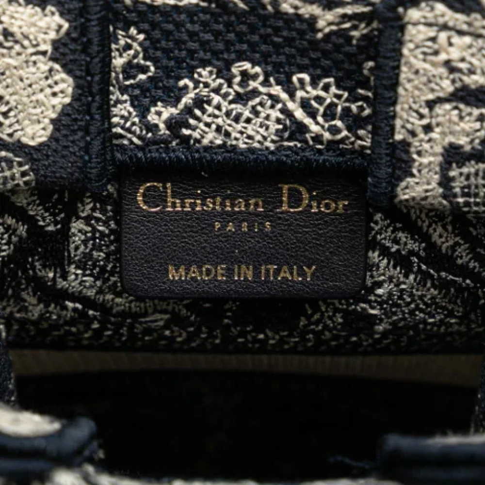 Dior Vintage Pre-owned Fabric handbags Blue Dames