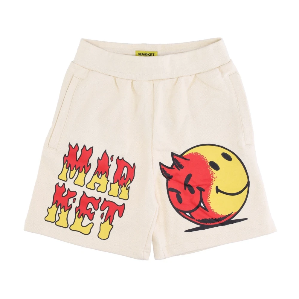 Market Smiley Logo Sweatshorts Beige Heren