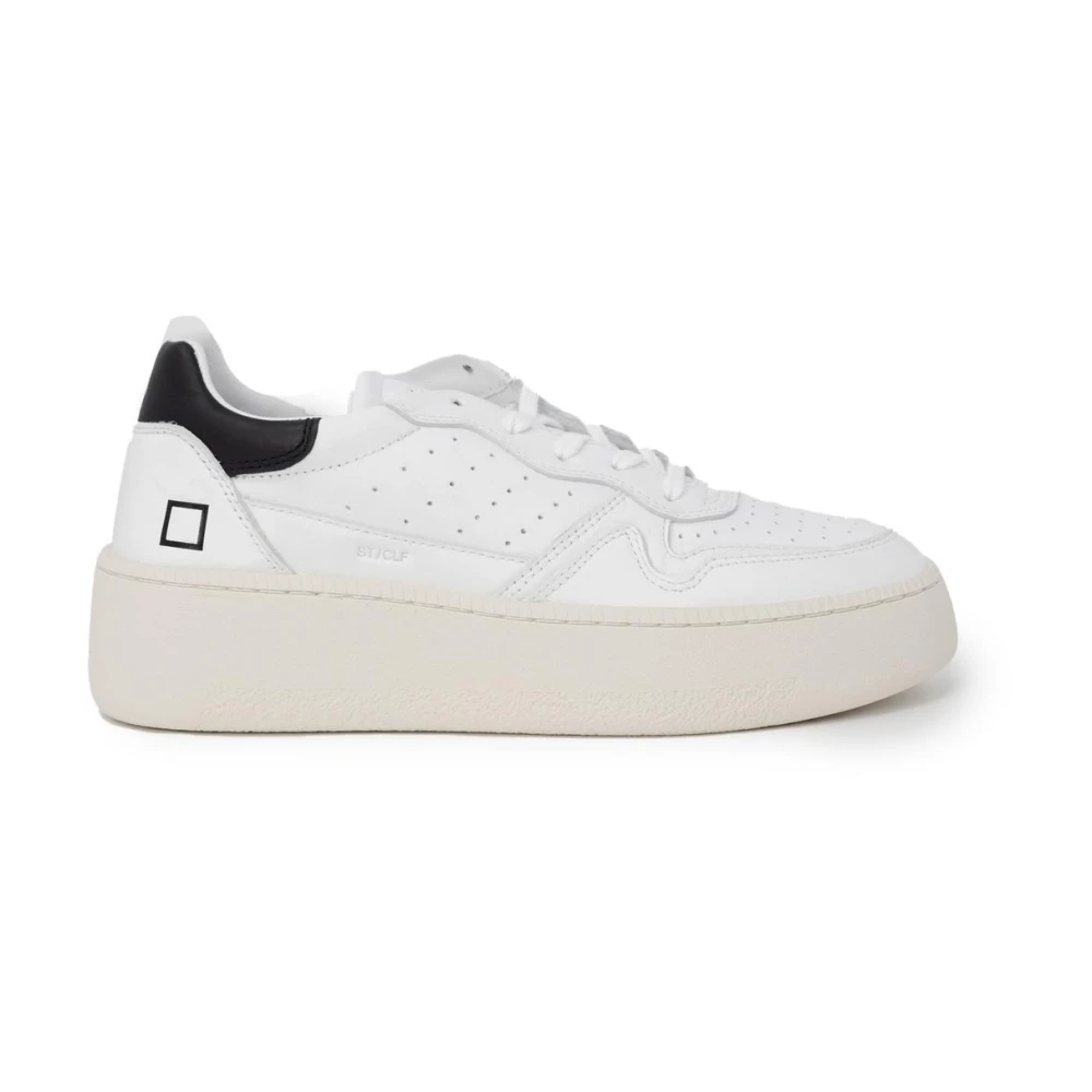 D.a.t.e. Witte leren sneakers Dames Schoenen