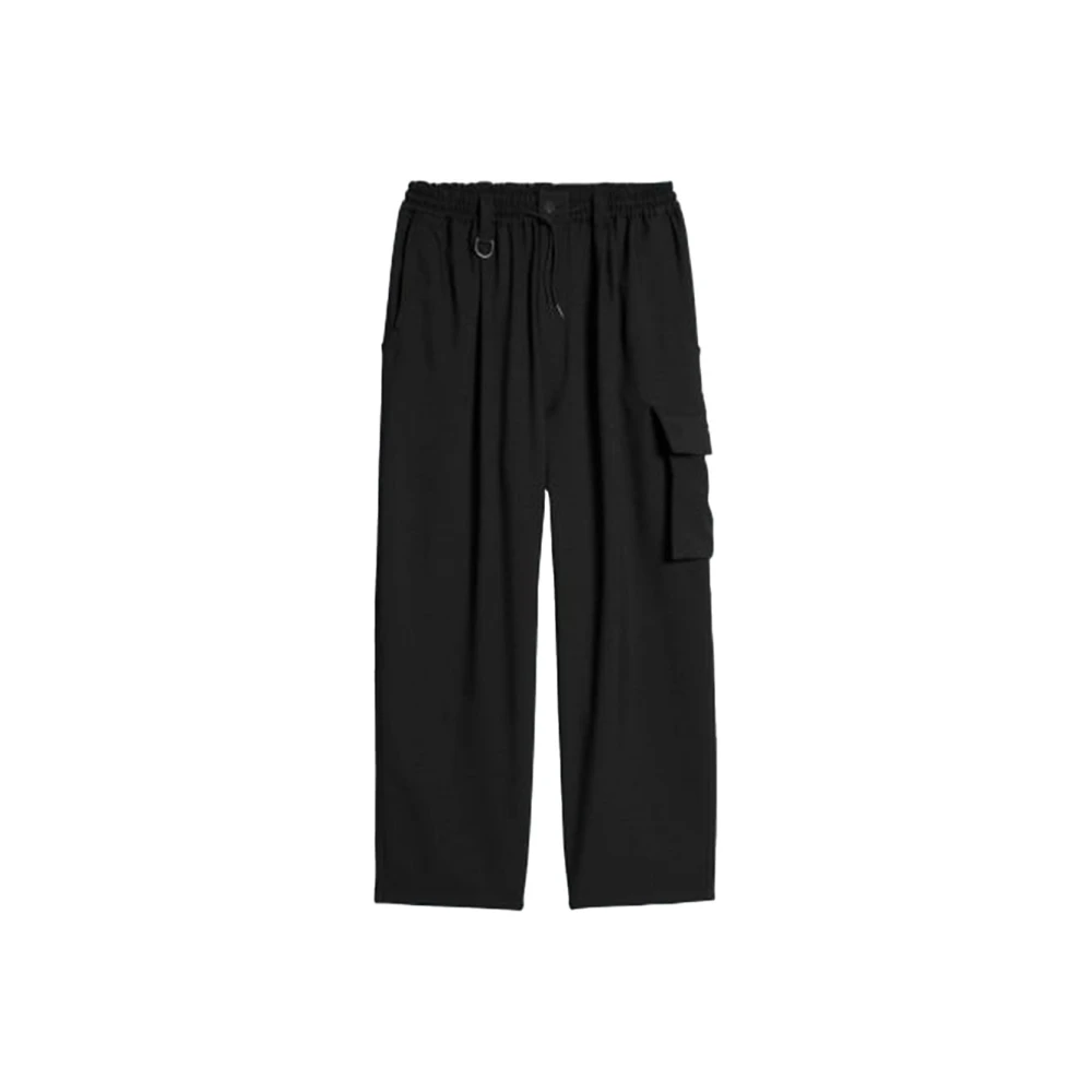 Y-3 Men's Black Cargo Trousers - Straight Trousers - S - Trousers