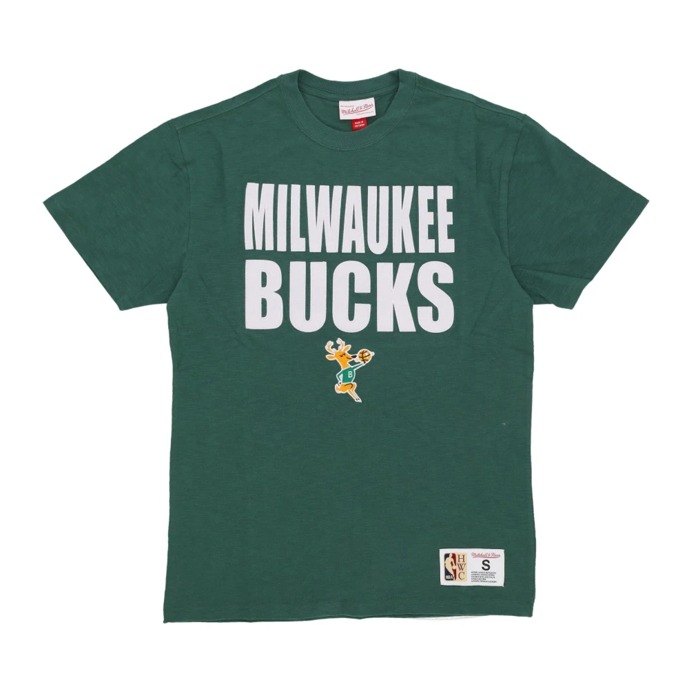 Mitchell & Ness Milwaukee Bucks NBA Tee Green Heren