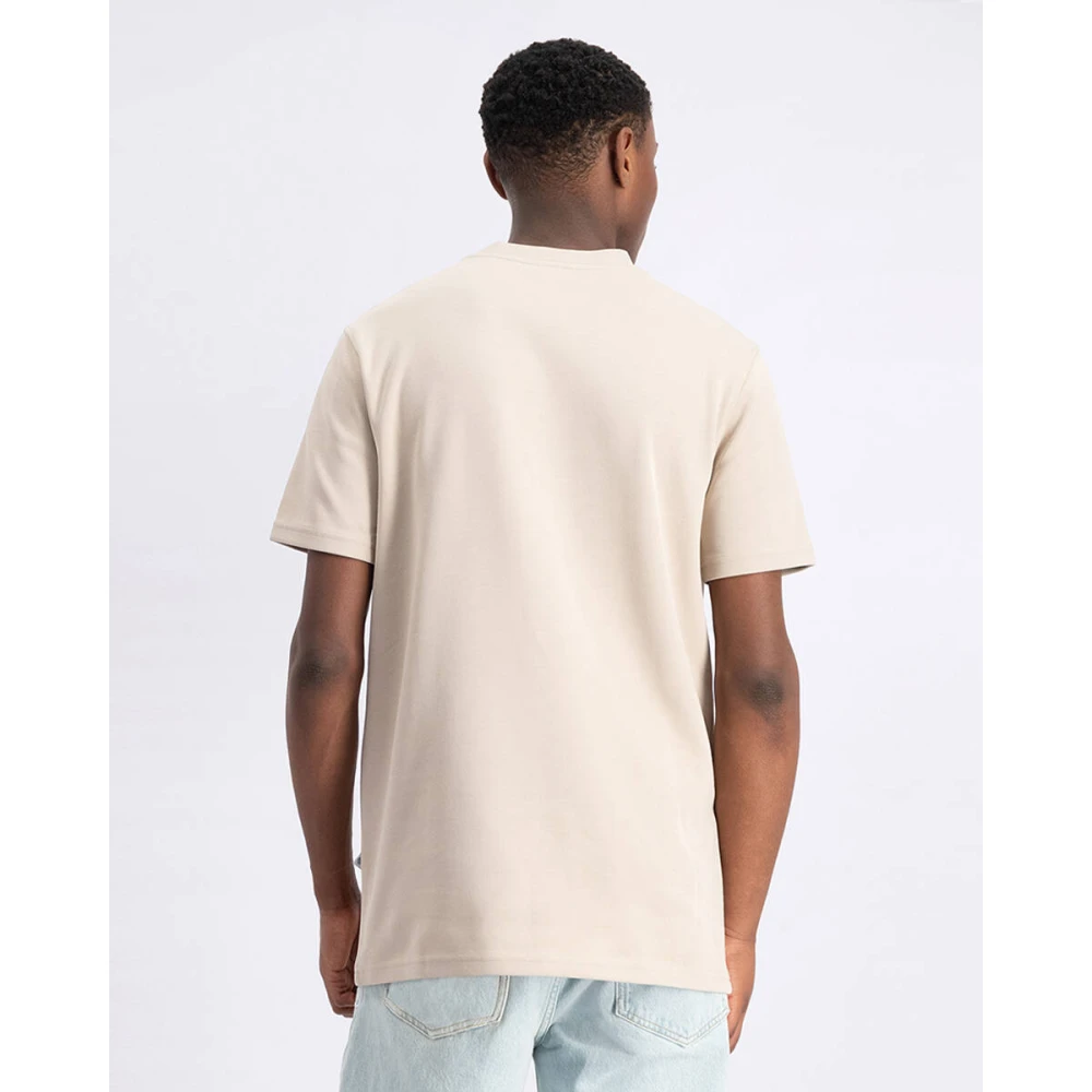 LAW OF THE SEA Basis T-shirt Korte Mouw Outcrop Beige Heren