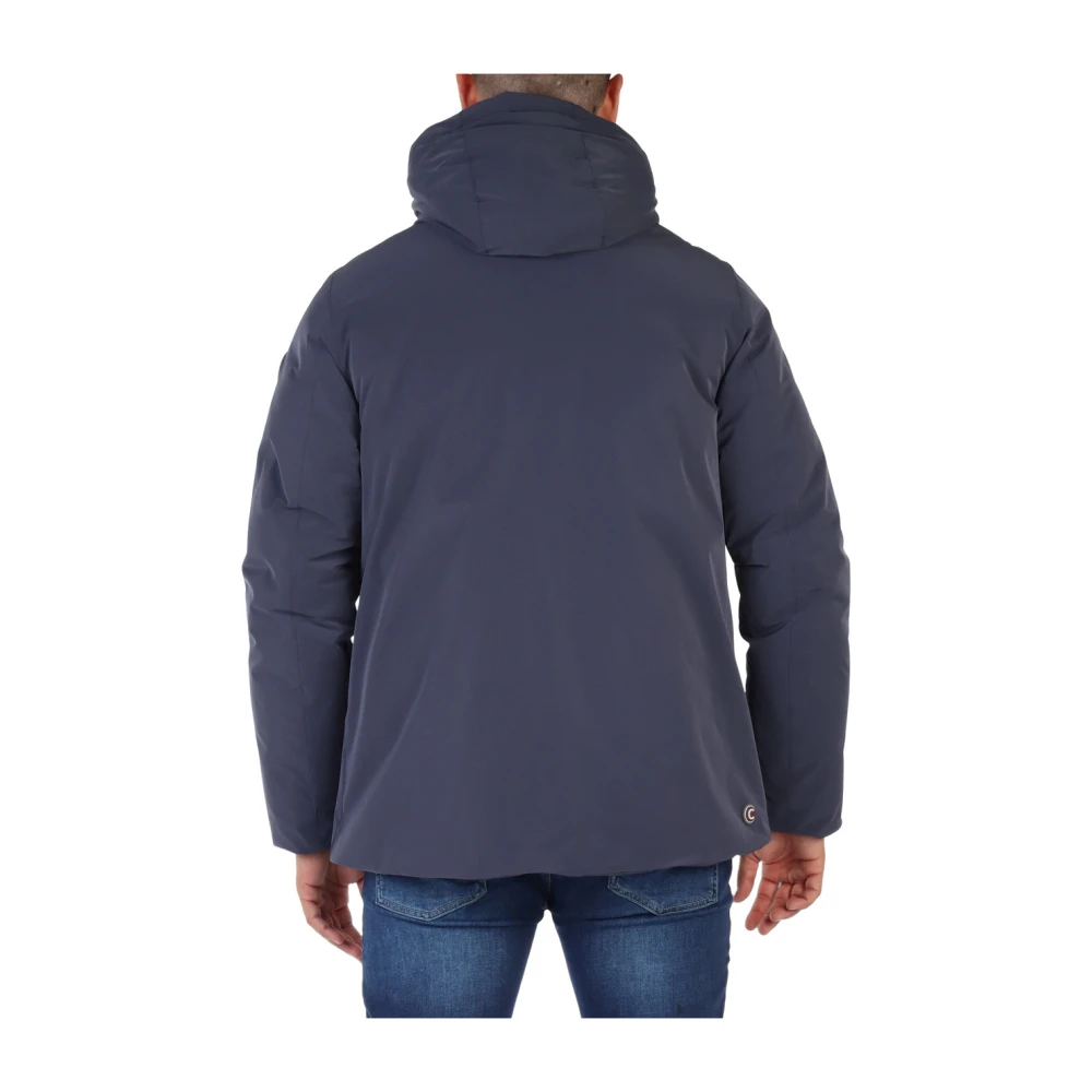 Colmar Matte Stof Hooded Endurance Puffer Jas Blue Heren