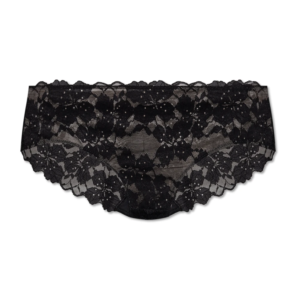 Hanro Kanten slip Black Dames