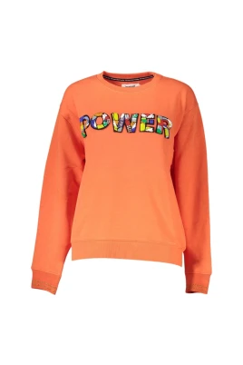 Ljus Orange Logodetalj Sweatshirt