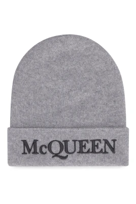 Logo-broderad Cashmere Beanie
