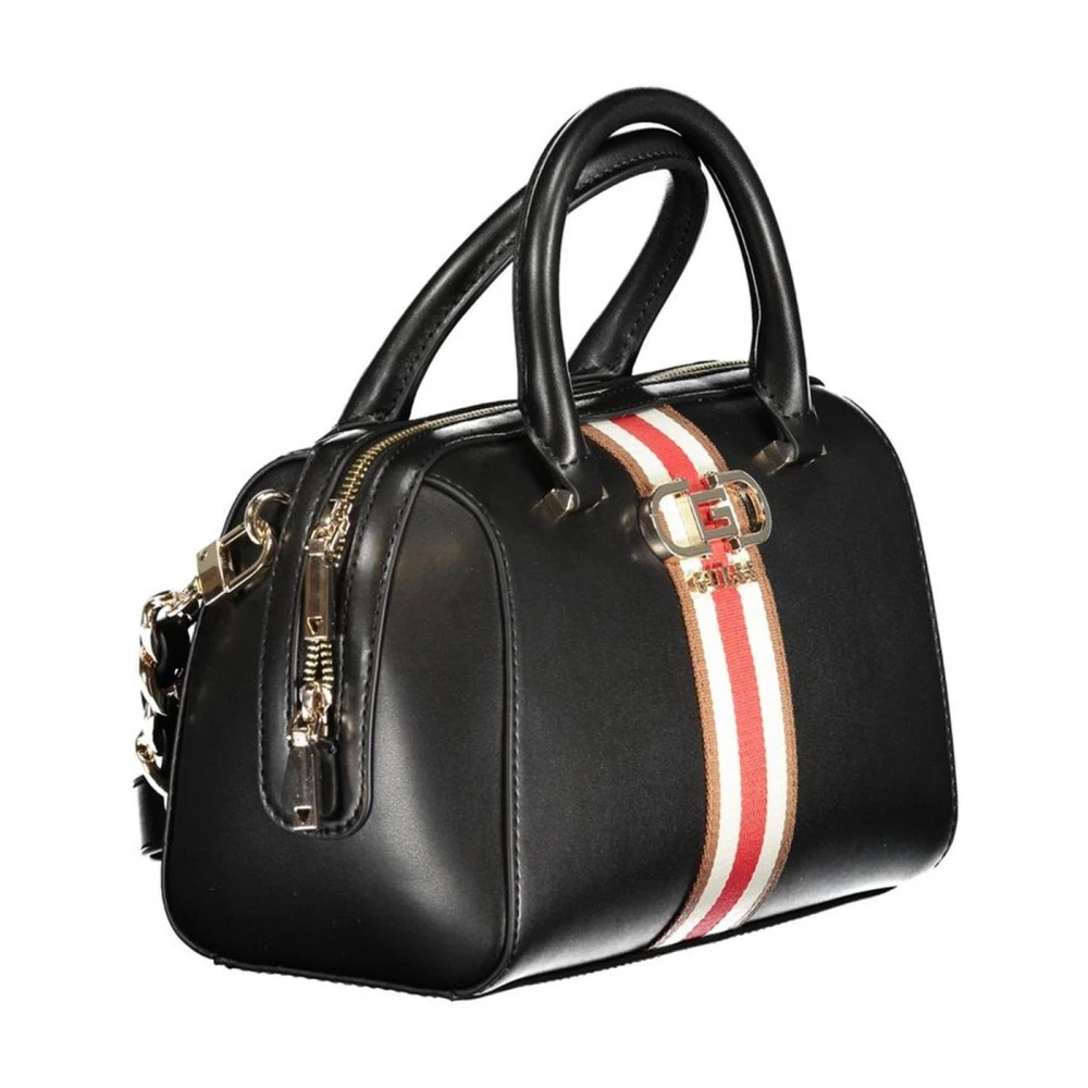 Guess Zwarte Polyethyleen Handtas Stijlvol Ontwerp Black Dames