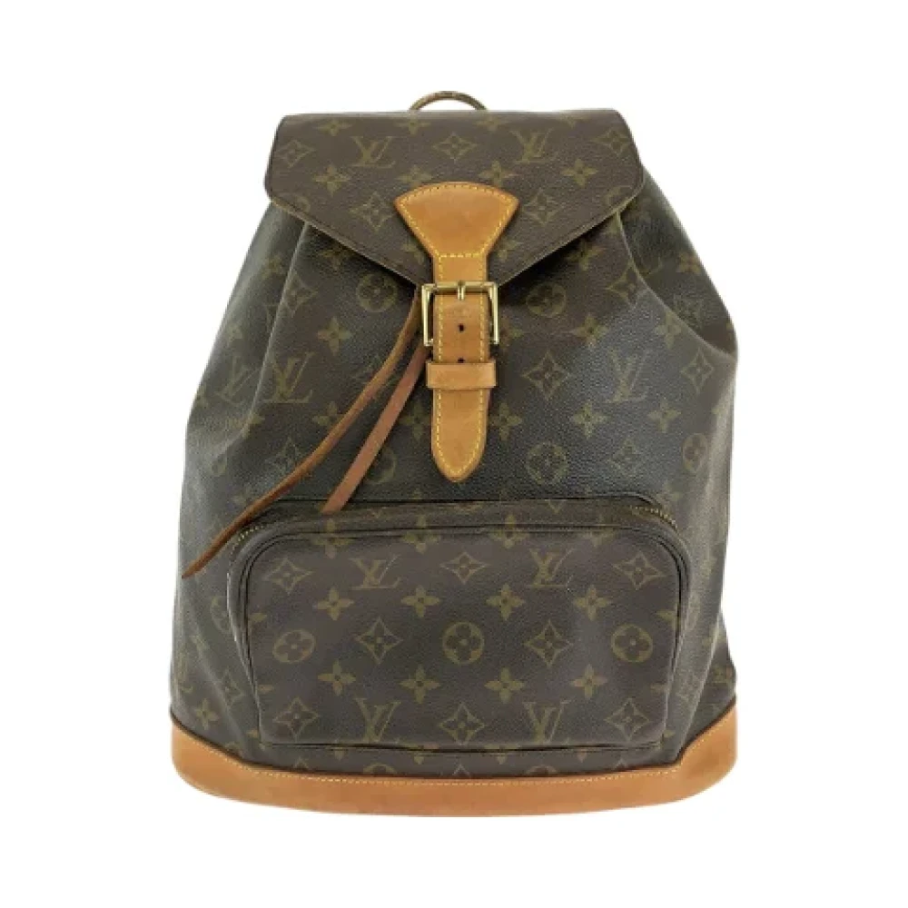 Louis Vuitton Vintage Pre-owned Canvas backpacks Brown Dames