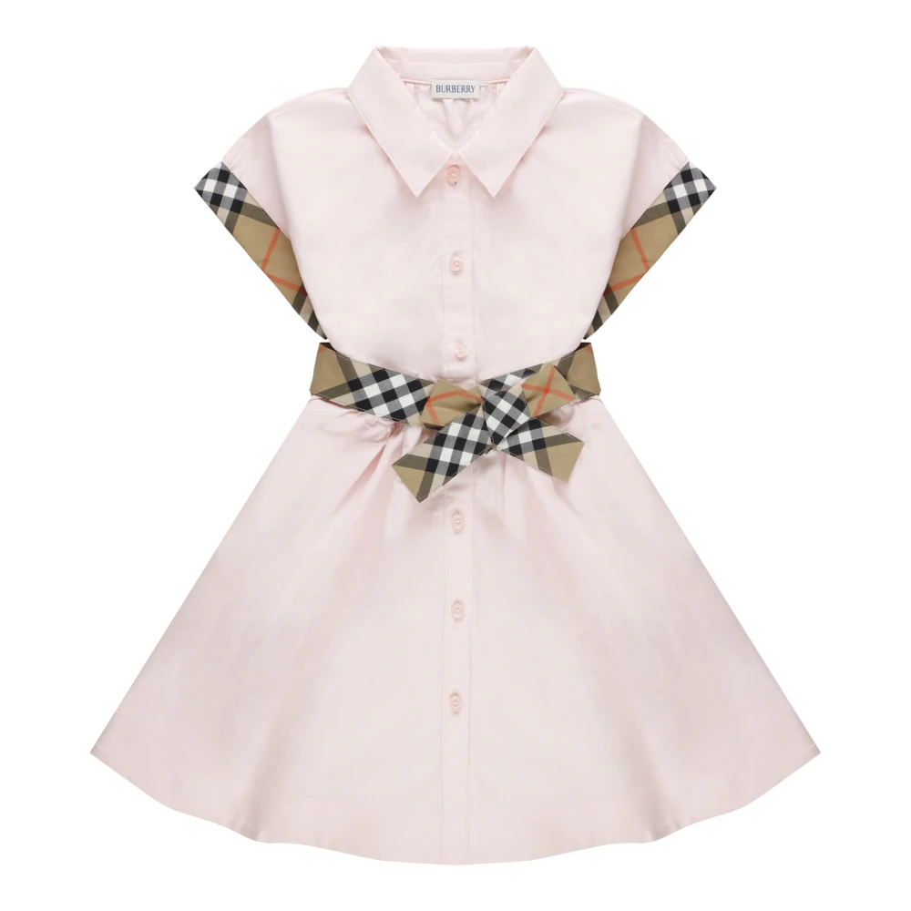 Burberry Girls Pink Dresses, 10 Y, Juliet Check Dress