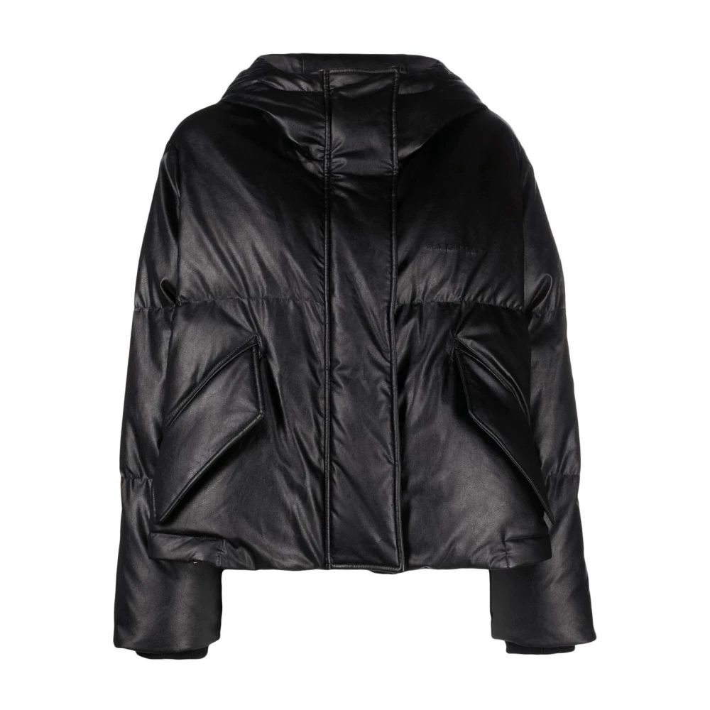 MM6 Maison Margiela Zwarte Puffer & Down Jas Black Dames